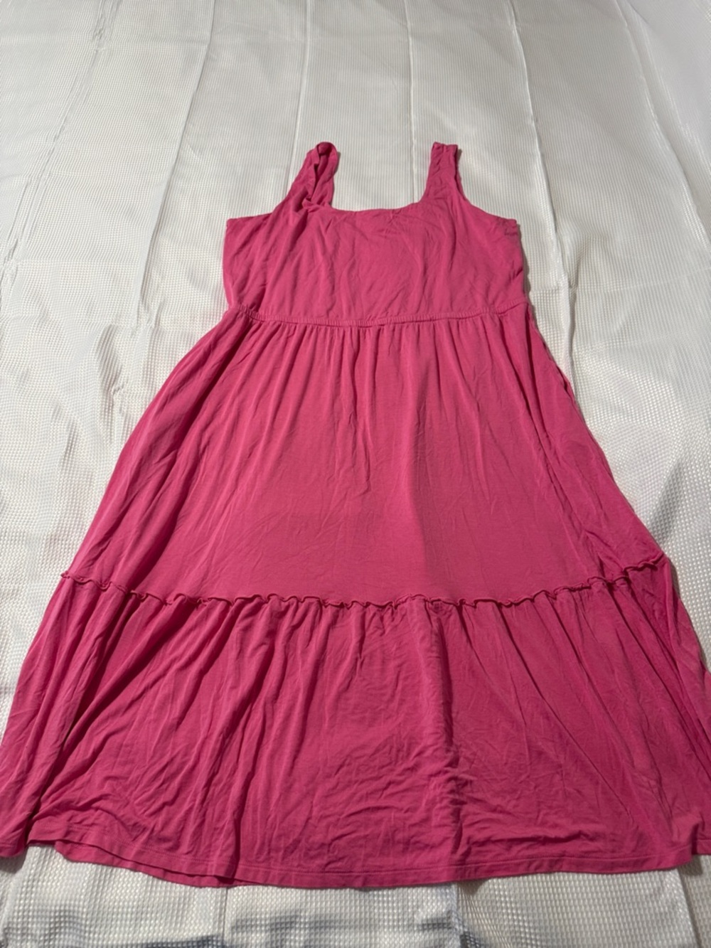 Jason Wu Women’s Hot Pink Sleeveless Tiered Sundress